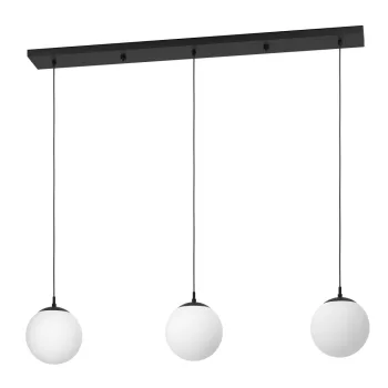   EGLO 900512 RONDO 3 beltéri függeszték, fekete színben, E27 foglalattal, max 3X40W teljesítmény, IP20 védelemmel, 5 év garanciával ( EGLO 900512 )