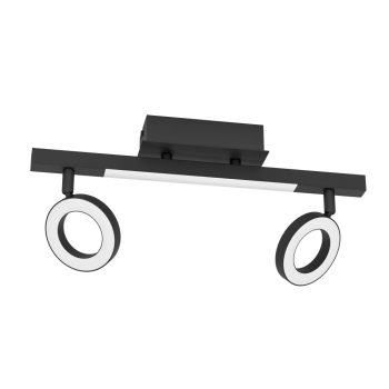   EGLO 900514 CARDILLIO 2 beltéri spot lámpa, fekete színben, 800, 360lm, 2X3,2W teljesítménnyel, IP20 védelemmel, 3000K, 5 év garanciával ( EGLO 900514 )