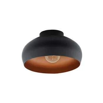   EGLO 900555 MOGANO 2 beltéri mennyezeti lámpa, fekete, vörösréz színben, E27 foglalattal, max 1X40W teljesítmény, IP20 védelemmel, 2 év garanciával ( EGLO 900555 )