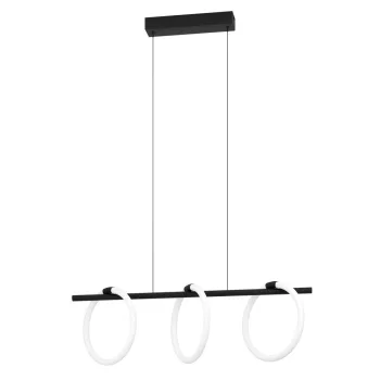   EGLO 900562 CARANACOA beltéri függeszték, fekete színben, 3600lm, 3X9W teljesítménnyel, IP20 védelemmel, 3000K, 5 év garanciával ( EGLO 900562 )