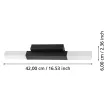 EGLO 900617 ALCUDIA beltéri tükörvilágító, fekete színben, 1200lm, 2X5,5W teljesítménnyel, IP44 védelemmel, 3000K, 5 év garanciával ( EGLO 900617 )