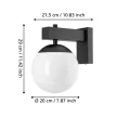 EGLO 900669 BUFALATA kültéri fali lámpa, fekete színben, E27 foglalattal, max 1X40W teljesítmény, IP44 védelemmel, 5 év garanciával ( EGLO 900669 )