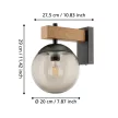 EGLO 900671 BUFALATA kültéri fali lámpa, fekete, barna színben, E27 foglalattal, max 1X40W teljesítmény, IP44 védelemmel, 5 év garanciával ( EGLO 900671 )