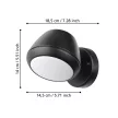 EGLO 900675 NIVAROLO kültéri fali lámpa, fekete színben, GU10 foglalattal, max 1X4,6W teljesítmény, IP44 védelemmel, 2 év garanciával ( EGLO 900675 )