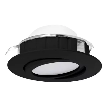   EGLO 900748 PINEDA beltéri süllyesztett lámpa, fekete színben, 360lm, 5,5W teljesítménnyel, IP20 védelemmel, 3000K, 5 év garanciával ( EGLO 900748 )