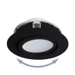 EGLO 900748 PINEDA beltéri süllyesztett lámpa, fekete színben, 360lm, 5,5W teljesítménnyel, IP20 védelemmel, 3000K, 5 év garanciával ( EGLO 900748 )