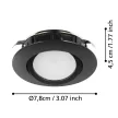 EGLO 900749 PINEDA beltéri süllyesztett lámpa, fekete színben, 1080lm, 3X5,5W teljesítménnyel, IP20 védelemmel, 3000K, 5 év garanciával ( EGLO 900749 )