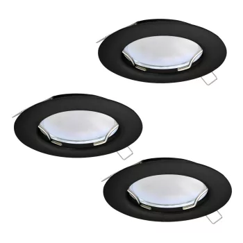   EGLO 900754 PENETO beltéri süllyesztett lámpa, fekete színben, GU10 foglalattal, max 3X2,8W teljesítmény, IP20 védelemmel, 5 év garanciával ( EGLO 900754 )