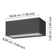 EGLO 900885 SPONGANO kültéri fali lámpa, fekete színben, 1200lm, 2X5W teljesítménnyel, IP65 védelemmel, 3000K,4000K,5000K,6500K, 5 év garanciával ( EGLO 900885 )