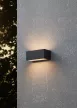 EGLO 900885 SPONGANO kültéri fali lámpa, fekete színben, 1200lm, 2X5W teljesítménnyel, IP65 védelemmel, 3000K,4000K,5000K,6500K, 5 év garanciával ( EGLO 900885 )