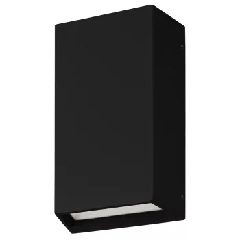   EGLO 900886 SPONGANO kültéri fali lámpa, fekete színben, 1200lm, 2X5W teljesítménnyel, IP65 védelemmel, 3000K,4000K,5000K,6500K, 5 év garanciával ( EGLO 900886 )