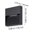 EGLO 900889 MARUGGIO kültéri fali lámpa, fekete színben, 520lm, 1X4,8W teljesítménnyel, IP65 védelemmel, 3000K,4000K,5000K,6500K, 5 év garanciával ( EGLO 900889 )