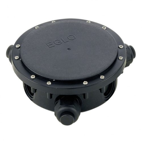 EGLO 91206 CONNECTOR BOX, kültéri, IP68-es tartozék, --es foglalattal, MAX - teljesítménnyel, fekete / műanyag lámpatest, kapcsoló nélküli,