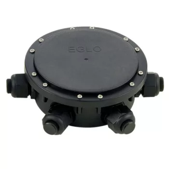  EGLO 91207 CONNECTOR BOX, kültéri, IP68-es tartozék, --es foglalattal, MAX - teljesítménnyel, fekete / műanyag lámpatest, kapcsoló nélküli,
