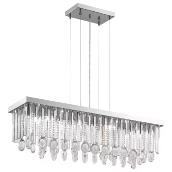   EGLO 93423 CALAONDA függeszték, króm színben, MAX 11X33W teljesítménnyel, G9 foglalattal, kapcsoló nélkül, IP20 védettséggel ( EGLO 93423 )