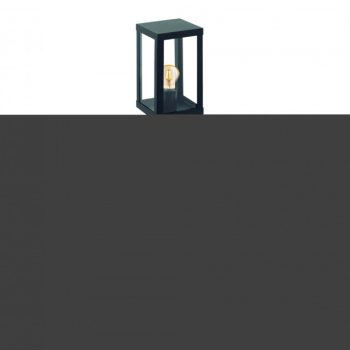   EGLO 94833 ALAMONTE 1, kültéri, IP44-es állólámpa, E27-es foglalattal, MAX 1X60W teljesítménnyel, fekete / horganyzott acél lámpatest, kapcsoló nélküli, áttetsző / üveg búrával