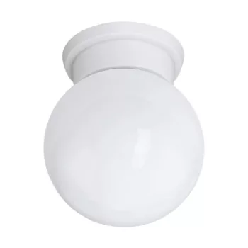  EGLO 94973 DURELO, beltéri mennyezeti lámpa, E27 foglalattal, MAX 1X28W teljesítménnyel, fehér / műanyag lámpatest, IP20, fehér / üveg búrával, kapcsoló nélkül
