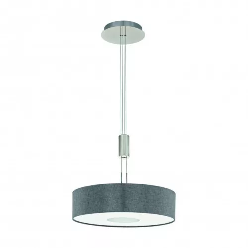 EGLO 95348 ROMAO LED szabályzós textil függeszték, matt nikkel, króm színben, MAX 24W teljesítménnyel, LED fényforrással ( cserélhető), 3000K IP20, állítható magasság ( EGLO 95348 )