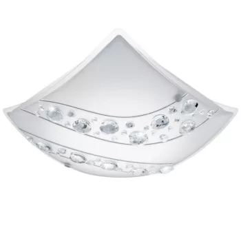   EGLO 95578 NERINI beltéri LED-es fali-mennyezeti lámpa, fehér színben, MAX 16W teljesítménnyel, LED fényforrással (cserélhető), 4000K színhőmérséklettel, kapcsoló nélkül, IP20 védettséggel (EGLO 95578