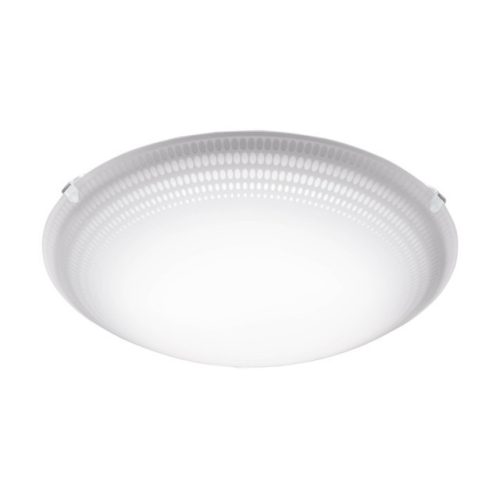 EGLO 95672 MAGITTA 1, beltéri LED-es fali-mennyezeti lámpa, LED foglalattal, MAX 11W teljesítménnyel, 950lm, 3000 K, fehér / acél lámpatest, IP20, fehér, áttetsző / üveg búrával, cserélhető LED, kapcsoló nélkül