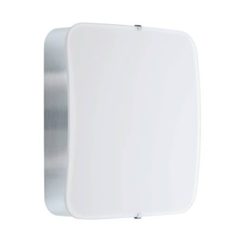   EGLO 95968 CUPELLA, beltéri LED-es fali-mennyezeti lámpa, LED foglalattal, MAX 11W teljesítménnyel, 950lm, 3000 K, króm / acél lámpatest, IP20, fehér / üveg búrával, cserélhető LED, kapcsoló nélkül