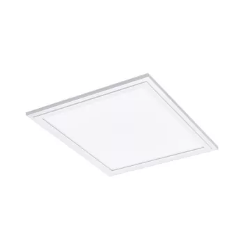   EGLO 96152 SALOBRENA 1, beltéri LED-es raszterbe építhető lámpa, LED foglalattal, MAX 16W teljesítménnyel, 2100lm, 4000 K, fehér / alumínium lámpatest, IP20, fehér / műanyag búrával, LED nem cserélhető, kapcsoló nélkül