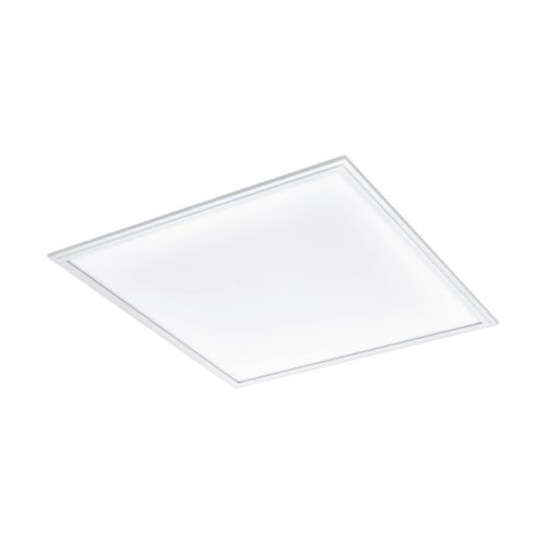 EGLO 96154 SALOBRENA 1, beltéri LED-es raszterbe építhető lámpa, LED foglalattal, MAX 40W teljesítménnyel, 4100lm, 4000 K, fehér / alumínium lámpatest, IP20, fehér / műanyag búrával, LED nem cserélhető, kapcsoló nélkül