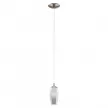 EGLO 96343 FARSALA, beltéri függeszték, G9 foglalattal, MAX 1X3W teljesítménnyel, matt nikkel / acél lámpatest, IP20, áttetsző fekete, átlátszó / füstüveg, szemcsékkel búrával, kapcsoló nélkül