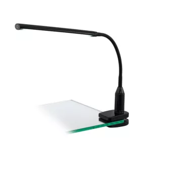   EGLO 96437 LAROA, beltéri LED-es csiptetős lámpa, LED foglalattal, MAX 4,5W teljesítménnyel, 550lm, 4000 K, fekete / műanyag lámpatest, IP20, színhőmérséklet szabályzás 4 lépésben, LED nem cserélhető, dimmelős érintőkapcsolóval