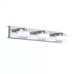 EGLO 96543 ROMENDO 1, beltéri IP44-es LED-es fali lámpa, LED foglalattal, MAX 3X7,2W teljesítménnyel, 1710lm, 3000 K, króm / acél lámpatest, áttetsző, szatinált / műanyag búrával, LED nem cserélhető, kapcsoló nélkül