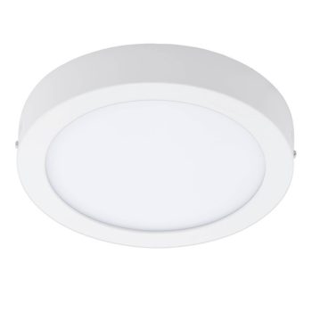   EGLO 96669 FUEVA-C, beltéri LED-es falon kívüli lámpa, LED foglalattal, MAX 15,6W, 2000lm, 2700 K-6500 K, fehér / fémöntvény lámpatest, IP20, fehér / műanyag búrával, Bluetooth, színhőmérséklet szab., RGB, vezérlés: applikációval, távirányítóval