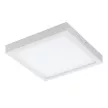 EGLO 96673 FUEVA-C, beltéri LED-es falon kívüli lámpa, LED foglalattal, MAX 21W, 2700lm, 2700 K-6500 K, fehér / fémöntvény lámpatest, IP20, fehér / műanyag búrával, Bluetooth, színhőmérséklet szab., RGB, vezérlés: applikációval, távirányítóval