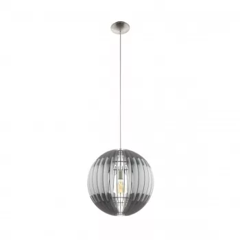   EGLO 96747 OLMERO függeszték, matt nikkel színben, MAX 1X60W teljesítménnyel, E27-es foglalattal, kapcsoló nélkül, IP20 védettséggel ( EGLO 96747 )