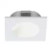 EGLO 96901 ZARATE, beltéri LED-es süllyesztett lámpa, LED foglalattal, MAX 2W teljesítménnyel, 200lm, 3000 K, fehér / alumíniumöntvény lámpatest, IP20, fehér / műanyag búrával, LED nem cserélhető, kapcsoló nélkül