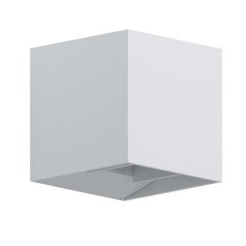   EGLO 97241 CALPINO, kültéri, IP54-es fali lámpa, LED-es foglalattal, MAX 2X3,3W teljesítménnyel, 680 lm, 3000 K, fehér / alumíniumöntvény lámpatest, kapcsoló nélküli,