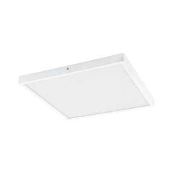   EGLO 97282 FUEVA 1, beltéri LED-es falon kívüli lámpa, LED foglalattal, MAX 27W teljesítménnyel, 3200lm, 3000 K, fehér / alumínium lámpatest, IP20, fehér / műanyag búrával, LED nem cserélhető, kapcsoló nélkül