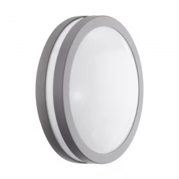   EGLO 97299 LOCANA-C, kültéri, IP44-es fali-mennyezeti lámpa, LED-es foglalattal, MAX 14W, 1400 lm, 3000 K, ezüst / horganyzott acél lámpatest, kapcsoló nélküli, fehér / műanyag búrával, Bluetooth. vezérlés: applikációval, távirányítóval