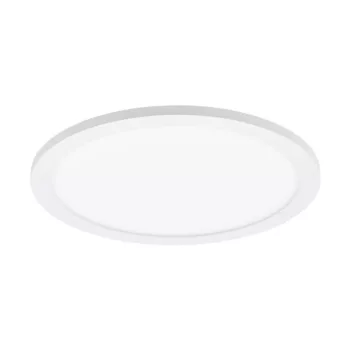   EGLO 97501 SARSINA, beltéri LED-es mennyezeti lámpa, LED foglalattal, MAX 17W teljesítménnyel, 2200lm, 4000 K, fehér / alumínium lámpatest, IP20, fehér / műanyag búrával, LED nem cserélhető, kapcsoló nélkül