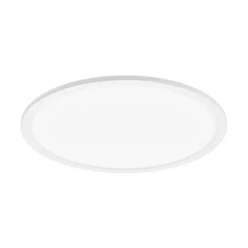   EGLO 97502 SARSINA, beltéri LED-es mennyezeti lámpa, LED foglalattal, MAX 28W teljesítménnyel, 4200lm, 4000 K, fehér / alumínium lámpatest, IP20, fehér / műanyag búrával, LED nem cserélhető, kapcsoló nélkül