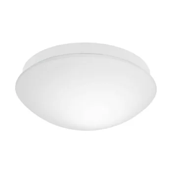   EGLO 97531 BARI-M, beltéri IP44-es mennyezeti lámpa, E27 foglalattal, MAX 1X20W teljesítménnyel, lm, fehér / műanyag lámpatest, fehér / üveg búrával, mozgásérzékelővel