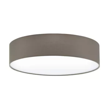   EGLO 97612 PASTERI, beltéri mennyezeti lámpa, E27 foglalattal, MAX 3X60W teljesítménnyel, fehér / acél lámpatest, IP20, tópszín, fehér / textil búrával, kapcsoló nélkül