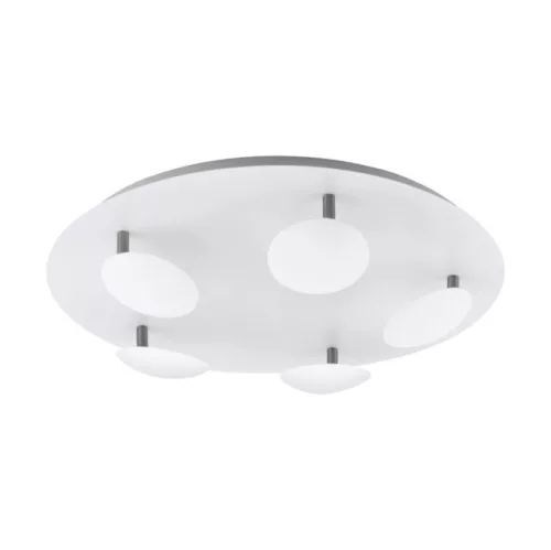 EGLO 97648 CERTINO LED mennyezeti lámpa ( beltéri ), fehér, matt nikkel színben, MAX 5X4,5W teljesítménnyel, LED fényforrással, 3000K színhőmérséklettel, kapcsoló nélkül ( EGLO 97648 )