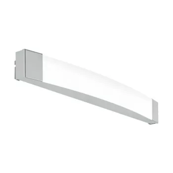   EGLO 97719 SIDERNO, beltéri IP44-es LED-es tükörvilágító, LED foglalattal, MAX 16W teljesítménnyel, 1700lm, 4000 K, króm / acél lámpatest, szatinált / műanyag búrával, LED nem cserélhető, kapcsoló nélkül