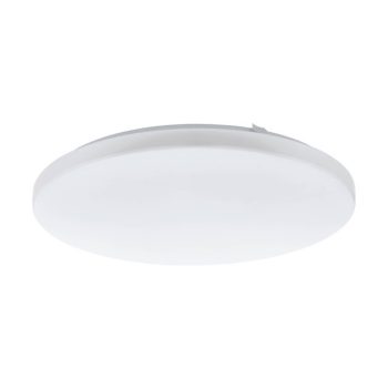  EGLO 97873 FRANIA, beltéri LED-es fali-mennyezeti lámpa, LED foglalattal, MAX 33,5W teljesítménnyel, 3900lm, 3000 K, fehér / acél lámpatest, IP20, fehér / műanyag búrával, LED nem cserélhető, kapcsoló nélkül