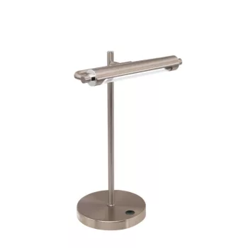   EGLO 97913 CASAMARTE, beltéri LED-es asztali lámpa, LED foglalattal, MAX 4,4W teljesítménnyel, 450lm, 3000 K, matt nikkel / acél lámpatest, IP20, LED nem cserélhető, dimmelős érintőkapcsolóval
