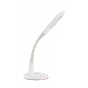   EGLO 98093 TRUNCA, beltéri LED-es asztali lámpa, LED foglalattal, MAX 3,7W teljesítménnyel, 450lm, 2700 K-5000 K, fehér / műanyag lámpatest, IP20, Qi-töltő, LED nem cserélhető, dimmelős érintőkapcsolóval