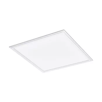   EGLO 98129 SALOBRENA 1, beltéri LED-es mennyezeti lámpa, LED foglalattal, MAX 21W teljesítménnyel, 2700lm, 4000 K, fehér / alumínium lámpatest, IP20, fehér / műanyag búrával, LED nem cserélhető, kapcsoló nélkül