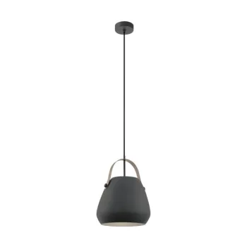   EGLO 98349 BEDNALL, beltéri függeszték, E27 foglalattal, MAX 1X60W teljesítménnyel, umbraszürke, gyöngyszürke / acél lámpatest, IP20, kapcsoló nélkül