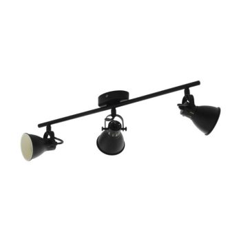   EGLO 98399 SERAS 2, beltéri spot lámpa, GU10 foglalattal, MAX 3X3,3W teljesítménnyel, fekete / acél lámpatest, IP20, kapcsoló nélkül