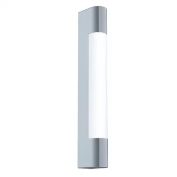   EGLO 98442 TRAGACETE, beltéri IP44-es LED-es tükörvilágító, LED foglalattal, MAX 8W teljesítménnyel, 770lm, 4000 K, króm / nemesacél lámpatest, fehér / műanyag búrával, LED nem cserélhető, kapcsoló nélkül